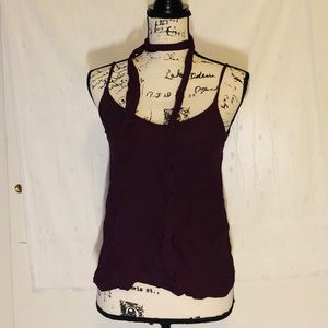 Forever 21 purple tank top and neck cover